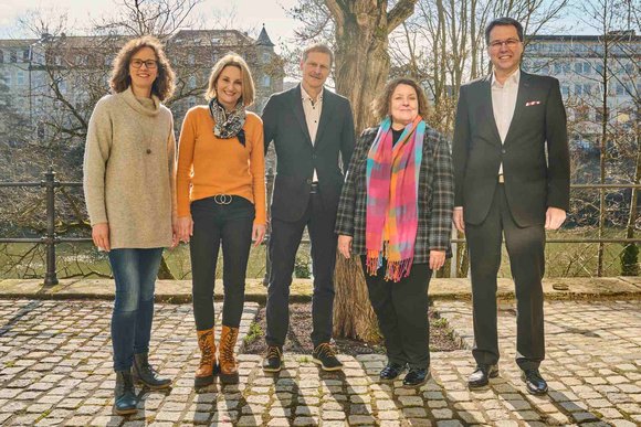 Der fünfköpfige Vorstand des Fördervereins