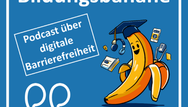 Das Logo des Projekt "Die Bildungsbanane" - Podcast über digitale Barrierefreiheit